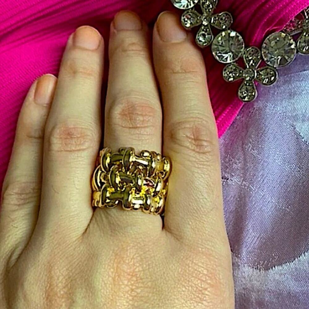 GOLD BRAIDED RING - Picture 5 of 5